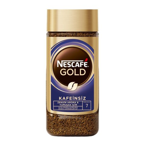 Nescafé Gold Kafeinsiz Çözünebilir Kahve Cam Kavanoz 100g