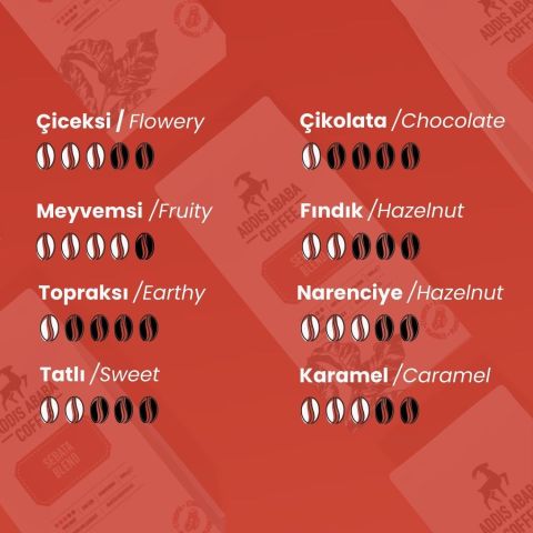 Addis Ababa Sebata Blend Çekirdek Kahve 250g.