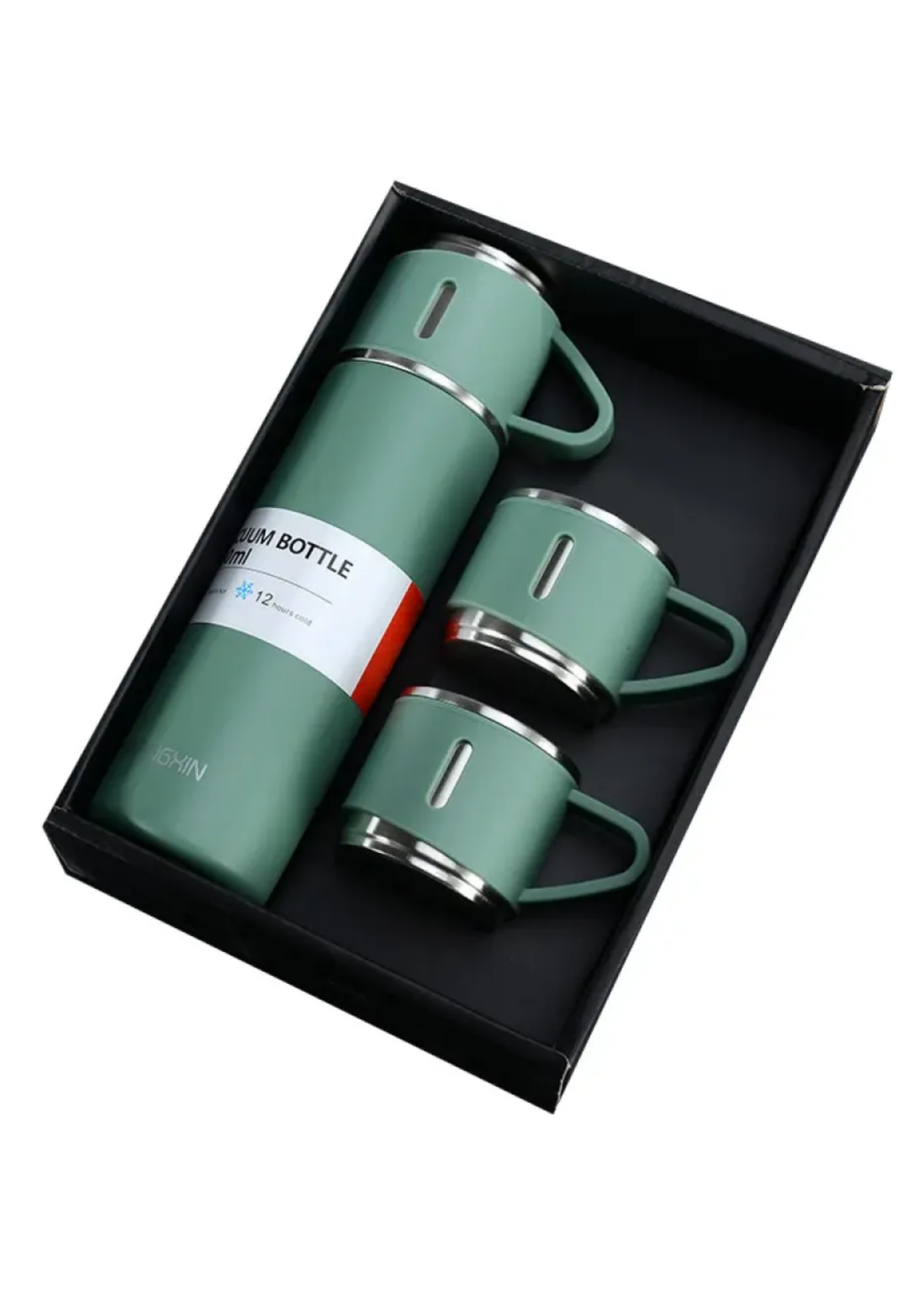 Stainless Steel Vacuum Flask Paslanmaz Çelik Termos Yeşil 500 Ml