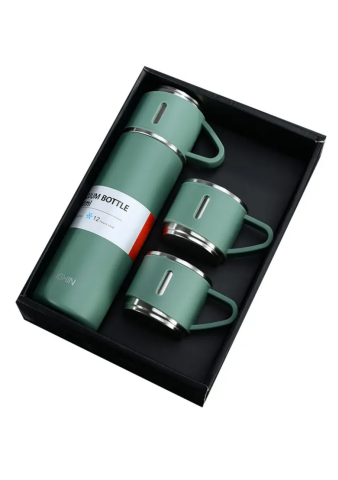 Stainless Steel Vacuum Flask Paslanmaz Çelik Termos Yeşil 500 Ml