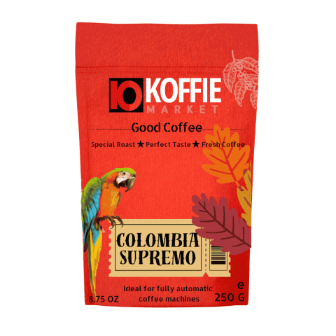Koffie Market Kolombiya Supremo Yöresel Kahve 250 gr.