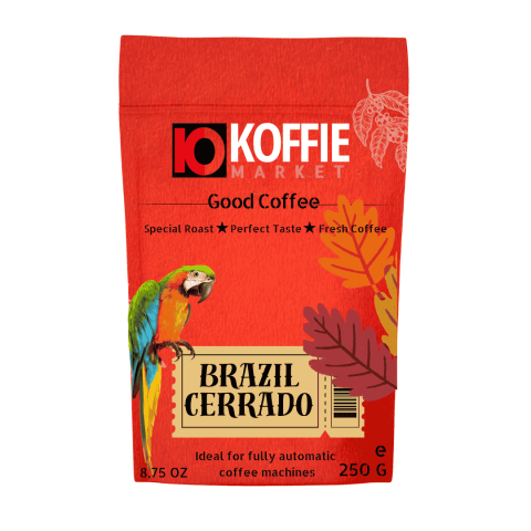Koffie Market Brezilya Cerrado Yöresel Kahve 250 gr.
